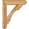 Ekena Millwork Olympic Craftsman Rough Sawn Bracket w/ Offset Brace, Western Red Cedar, 6"W x 22"D x 26"H BKT0604X22X26OLY04RWR - alternate 3